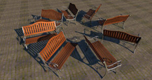 انواع نیمکت پارکی