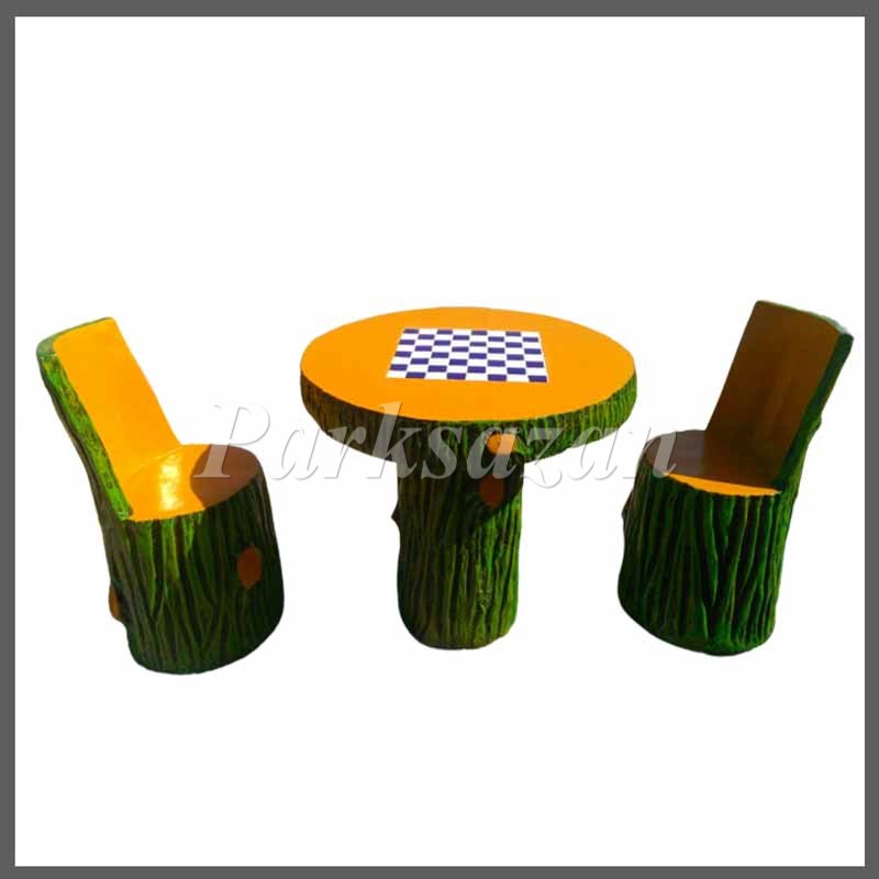 میز شطرنج پارکی، قیمت انواه مدل و طرح های میز شطرنج پارکی بتنی و فلزی فضای سبز به همراه صندلی میز شطرنج